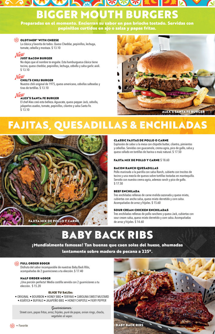 Chili s Menu To Go